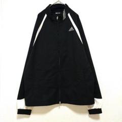 adidas アディダス ジャケット ジャンパー ジャージ 黒白 サイズO