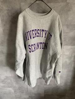 チャンピオン　champion グレー　スウェット スクラントン大学　90s