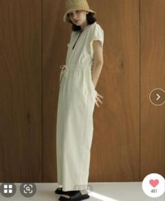【anuke 】スキッパーラフコンビネゾン　36 ホワイト ànuke online store（アンヌーク） / Skipper Rough
