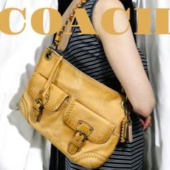 COACH コーチ ポピー レザーショルダーバッグ 19013 - メルカリ