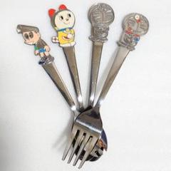 4点 スプーン フォーク 先割れ 食器 シルバー ドラえもん レトロ 希少 レア