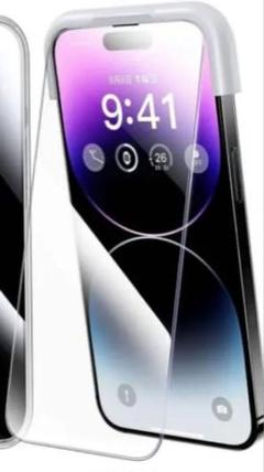 Alphex　iPhone14promax 用 フィルム　ガイド枠付き