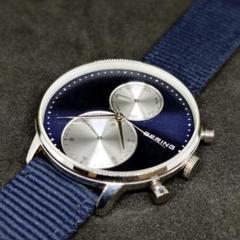 BERING デイデイト 腕時計 ネイビー