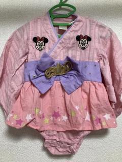 ミニーマウス 甚平 サイズ70 ピンク futafuta フタフタ