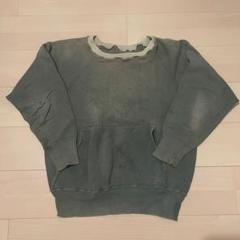 激レア 40s 50s ヴィンテージ スウェット 2トーン ポケ付き 緑
