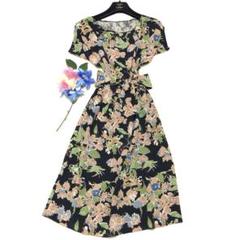 夏セール開催中 MAX80%OFF！ 未使用級 マックス＆コー ロングワンピース ボタニカル ワンピース