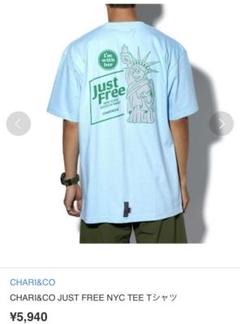 CHARI&CO チャリアンドコー　Tシャツ　ブルー　Mサイズ