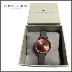 美品 OLIVIA BURTON レザーベルト 腕時計 クォーツ