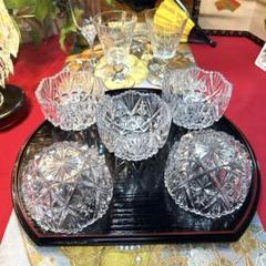 ホヤクリスタル 柾目金彩 角小鉢五客セット2箱未使用品 HOYA ホヤ クリスタル 六角形小鉢 5個セット - メルカリ