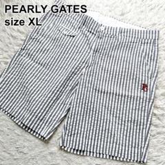 希少XL✨ PEARLY GATES ハーフパンツ シアサッカー サマーパンツ 希少XL✨ PEARLY GATES ハーフパンツ シアサッカー サマーパンツ