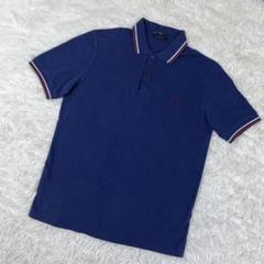 【美品】フレッドペリー　ポロシャツ　イングランド製 M ネイビー