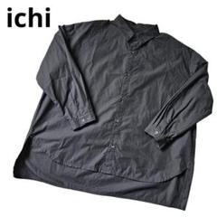 美品❣️ichi イチ シャツ ブラウス 長袖 オーバーサイズ ブラック
