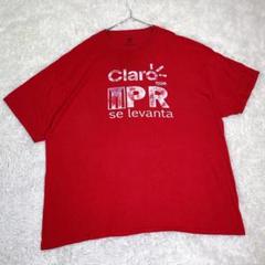 Hanes【3XL】半袖Tシャツ　レッド　大きいサイズ　メンズ　薄手