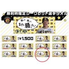 2025年最新】阪神タイガースシークレット勝利時限定タオルの人気