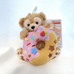 ダッフィー ぬいぐるみバッジ ぬいば　フィルド　ウィズ　ジョイ ドーナツ