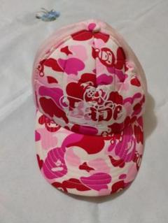 ★Ya★BAPE ピンクカモフラキャップ Mサイズ A BATHING APE（アベイシングエイプ）の「BAPE STA MESH CAP M