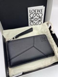 【美品】LOEWE ロエベ アナグラム パズル ロング コインカードホルダー