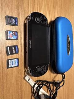 Sony PS Vita + ゲームカード4枚 + ケース