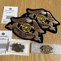 ハーレーダビッドソン HOG ヴィンテージ32点セット ピンバッヂ ワッペン 新品 ハーレーダビッドソン ワッペン ピンバッジ 2セット