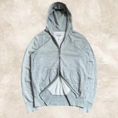 ユニクロ　00's UNIQLO パーカー　ダブルジップ　ライトグレー　y2k