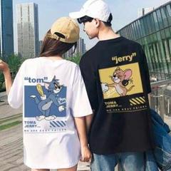 カップル ペアtシャツ い ペアルック t シャツ お 揃いコーデ おしゃれ2点