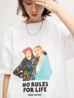 Ameri FES GIRLS TEE ホワイト Sサイズ