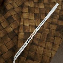 2004◆本物そっくり　バスケット柄　かご柄　リアルプリント　生地はぎれ