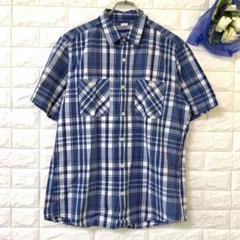 GU ジーユー チェックシャツ カジュアル コットン100 ゆったり 休日 私服