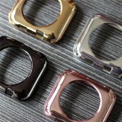 ⭐️apple watch カバー ケース シルバー ブラック 2個セット