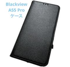 多分 Blackview A55 Pro 対応　手帳型ケース　ブラック