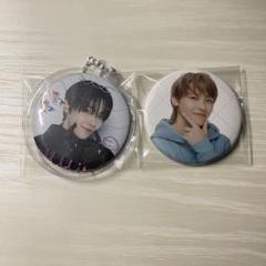 &TEAMカフェNICHOLAS ニコラス　入場特典　アクスタ　缶バッジ　サイン &TEAMカフェNICHOLAS ニコラス 入場特典 アクスタ 缶バッジ