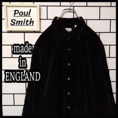 【Paul Smith】古着 長袖シャツ コーデュロイ 無地 イングランド製 Paul Smith】古着 長袖シャツ コーデュロイ 無地 イングランド製