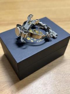 【最終値下げ】サックスリガチャー JLV GP 箱付き JLV アルトサックス用リガチャー 対応：ラバーマウスピース