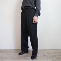 HUGO BOSS ストライプ柄スラックスパンツ ブラック/XW17