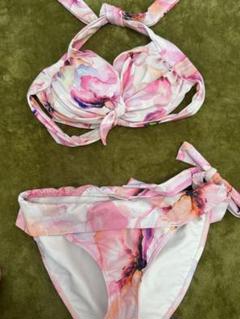 新品未使用　LAULEA ラウレア　3点セット　白　ピンク　花柄　ボタニカル柄 新品未使用 LAULEA ラウレア 3点セット 白 ピンク 花柄 ボタニカル柄