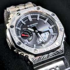 ◇カスタムG-SHOCK フルメタルケース GA-B2100 レザーベルト等付き ◇カスタムG-SHOCK フルメタルケース GA-B2100 レザーベルト等