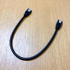 SATAラウンドケーブル 30cm ラッチ付きシリアルATAケーブル 6Gbps