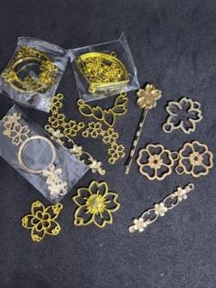 ハンドメイドレジン作品用空枠チャーム 桜