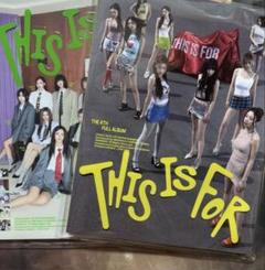 TWICE this is for アルバム　開封済み　トレカなし　CD