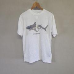 パームエンジェルス Tシャツ 半袖 XS シャークプリント 白 アーチ型ロゴ