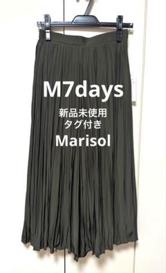 新品タグ付き！M7days Marisol サテンプリーツギャザーパンツ