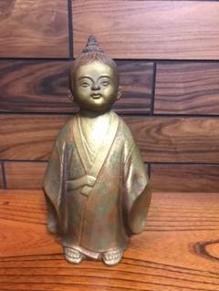 銅製　純銅　無我童子 Yahoo!オークション - 高岡銅器 無我童子 横山大観 金属工芸