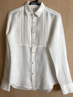 RUDE GALLERY 長袖シャツ 黒　ピンタック　ドレスシャツ RUDE GALLERY ルードギャラリー 18SS BAND COLLAR LONG SHIRT