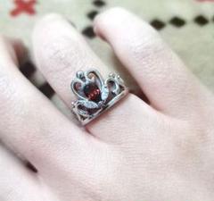 925 Silver　ティアラ　リング　シルバー　指輪　ゴージャス