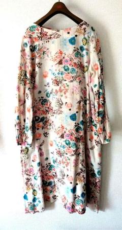 【美品】45R アロハプリントワンピース 花柄 ボタニカル ボタニカルフラワーワンピース（51012506） | Rose