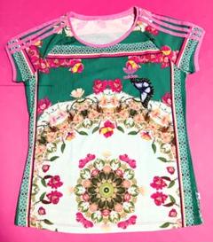 adidas 花柄 半袖Tシャツ