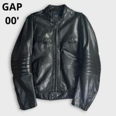 OLD GAP シングルライダース カウレザー 本革 牛革 S ブラック OLD GAP シングルライダース カウレザー 本革 牛革 S ブラック