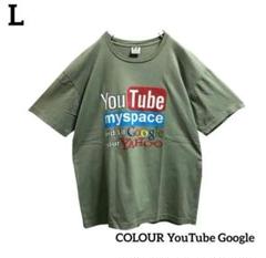 COLOUR TシャツYouTube Googleプリントロゴデザイン古着