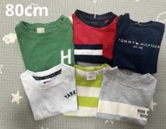 80cm 半袖Tシャツ6点セットtommy・ZARA ・プティマイン
