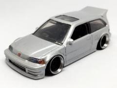 ホットウィールカスタム ホンダ シビック EG6黒 アルミリム段リム☆トミカ改造 ホットウィールカスタム ホンダ シビック EG6 走り屋✩段リム
